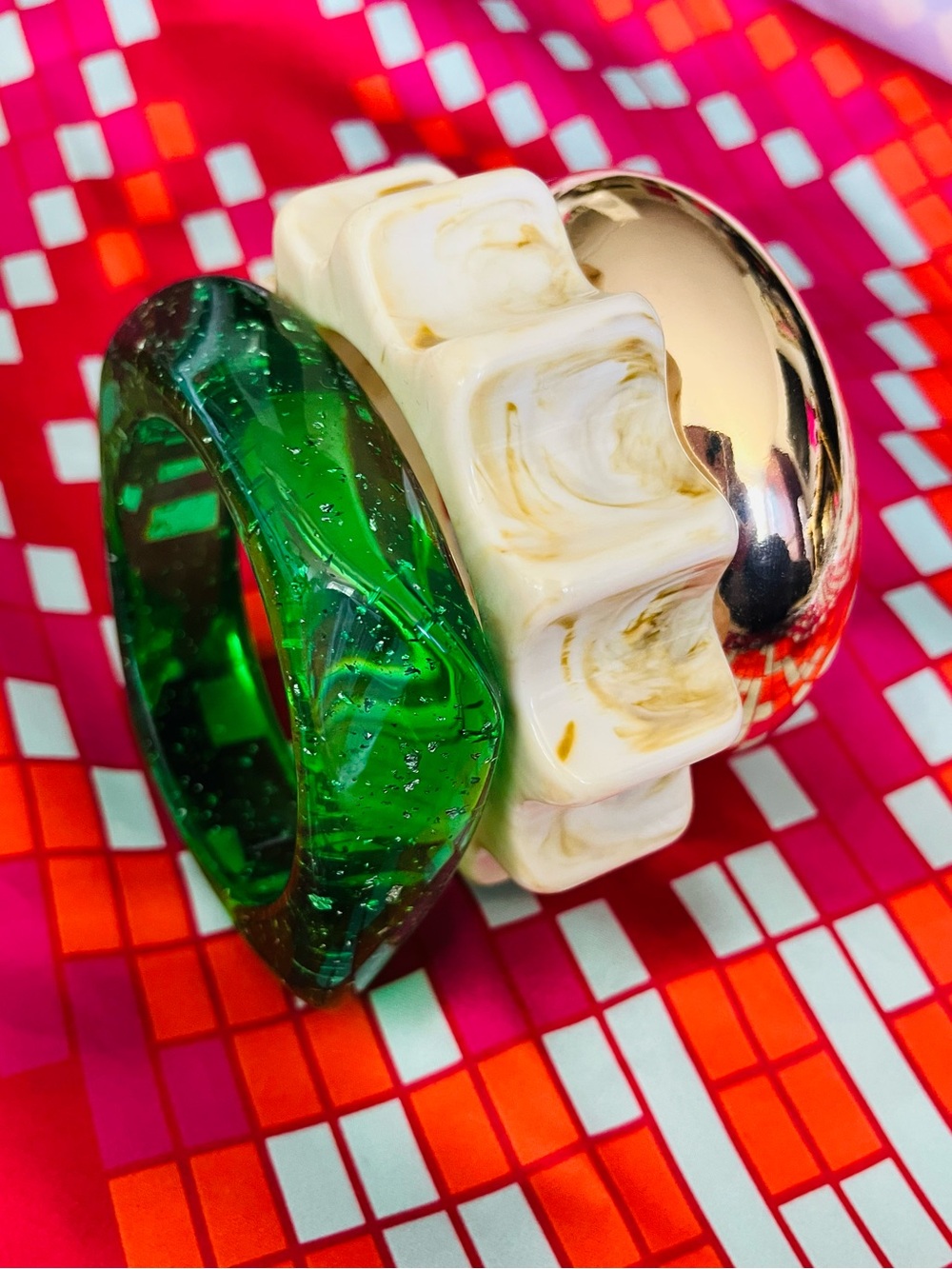 3pc bohemian Glam bracelet bangle set!!